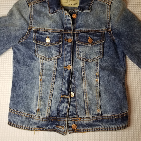 ZARA Denim Jean Jacket NWOT - Picture 1 of 6